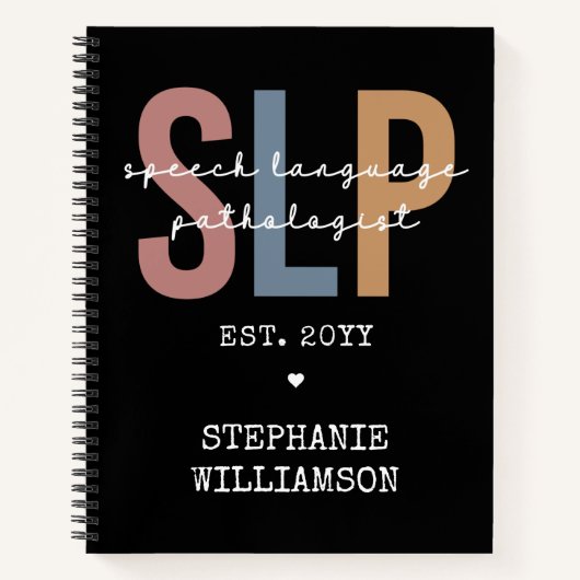 Custom SLP Speech Pathologist Speech Therapist Notizblock (Vorderseite)