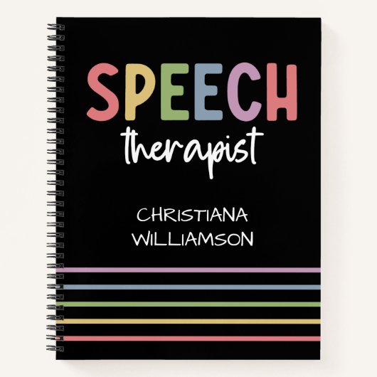 Custom SLP Speech Pathologist Speech Therapist Notizblock (Vorderseite)