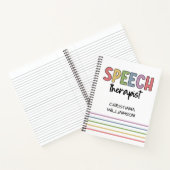Custom SLP Speech Pathologist Speech Therapist Notizblock (Innenseite)