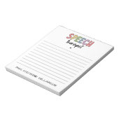 Custom SLP Speech Pathologist Speech Therapist Notizblock (Rotiert)