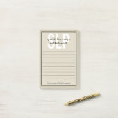 Custom SLP Speech Pathologist Speech Therapist Post-it Klebezettel (Auf Schreibtisch)
