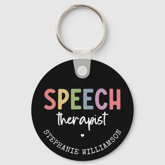 Custom SLP Speech Pathologist Speech Therapist Schlüsselanhänger (Vorderseite)