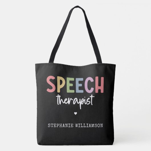 Custom SLP Speech Pathologist Speech Therapist Tasche (Rückseite)