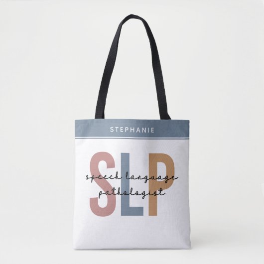 Custom SLP Speech Pathologist Speech Therapist Tasche (Vorderseite)