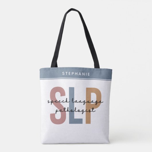 Custom SLP Speech Pathologist Speech Therapist Tasche (Rückseite)