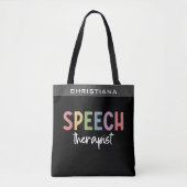 Custom SLP Speech Pathologist Speech Therapist Tasche (Vorderseite)