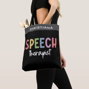 Custom SLP Speech Pathologist Speech Therapist Tasche