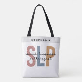 Custom SLP Speech Pathologist Speech Therapist Tasche (Rückseite)