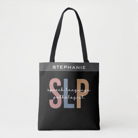 Custom SLP Speech Pathologist Speech Therapist Tasche (Vorderseite)