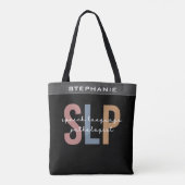 Custom SLP Speech Pathologist Speech Therapist Tasche (Rückseite)