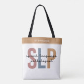 Custom SLP Speech Pathologist Speech Therapist Tasche (Rückseite)