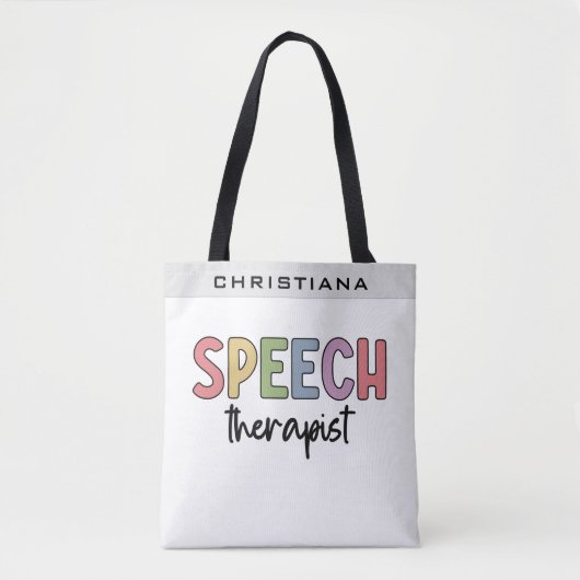 Custom SLP Speech Pathologist Speech Therapist Tasche (Vorderseite)