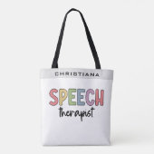 Custom SLP Speech Pathologist Speech Therapist Tasche (Rückseite)