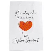 Custom Small Business Knit Supplies Packaging Mittlere Geschenktüte (Rückseite)