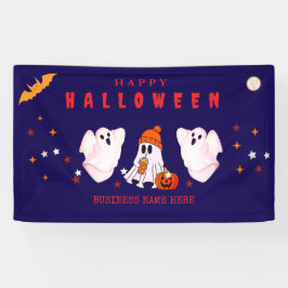 Custom Small Business Logo Halloween Party Banner
