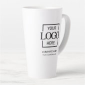 Custom Small Business Logo Personalized Branded Milchtasse (Rechte Ecke)
