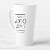 Custom Small Business Logo Personalized Branded Milchtasse (Linke Ecke)