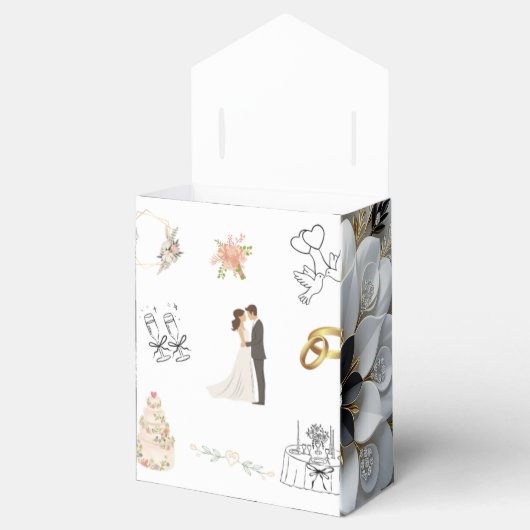 Custom Small Gift Box | Personalized Party Favor B Geschenkschachtel (Geöffnet)