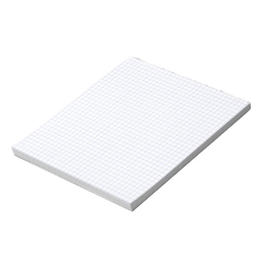 Custom Small Graph Paper Note Pad (Grids, Squares) Notizblock (Rotiert)