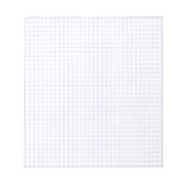 Custom Small Graph Paper Note Pad (Grids, Squares) Notizblock (Vorderseite)
