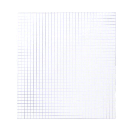 Custom Small Graph Paper Note Pad (Grids, Squares) Notizblock (Vorderseite)