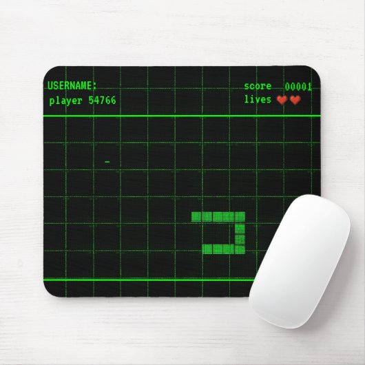Custom Snake Game Mouse Pad - Name & Score Mousepad (Mit Mouse)