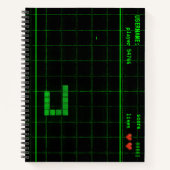 Custom Snake Game Retro NotebookSpiral Notebook Notizblock (Vorderseite)