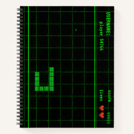 Custom Snake Game Retro NotebookSpiral Notebook Notizblock