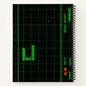 Custom Snake Game Retro NotebookSpiral Notebook Notizblock (Rückseite)