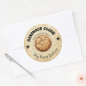 Custom Snickerdoodle Cookie Labels Runder Aufkleber (Umschlag)