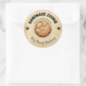 Custom Snickerdoodle Cookie Labels Runder Aufkleber (Tasche)