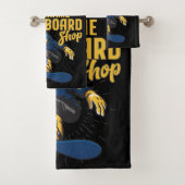 Custom Snow Boarder Snowboard Shop Big Air Badhandtuch Set (Insitu)