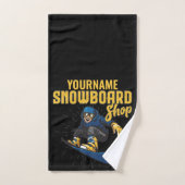 Custom Snow Boarder Snowboard Shop Big Air Badhandtuch Set (Handtuch)