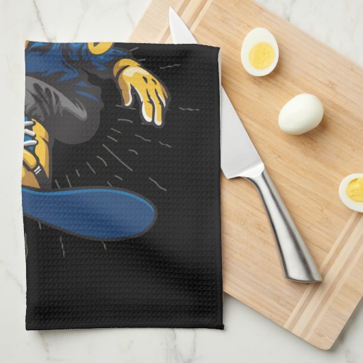 Custom Snow Boarder Snowboard Shop Big Air Geschirrtuch (Viertel Falte)