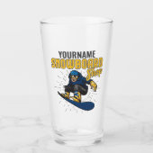 Custom Snow Boarder Snowboard Shop Big Air Glas (Vorderseite)