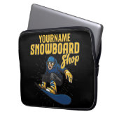 Custom Snow Boarder Snowboard Shop Big Air Laptopschutzhülle (Vorderseite Links)