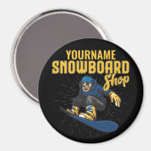 Custom Snow Boarder Snowboard Shop Big Air Magnet (Vorderseite/Rückseite)