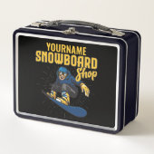 Custom Snow Boarder Snowboard Shop Big Air Metall Brotdose (Vorderseite)
