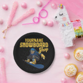 Custom Snow Boarder Snowboard Shop Big Air Pappteller (Party)