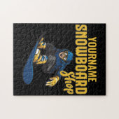 Custom Snow Boarder Snowboard Shop Big Air Puzzle (Horizontal)