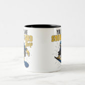 Custom Snow Boarder Snowboard Shop Big Air Zweifarbige Tasse (Mittel)