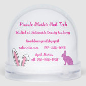 Custom Snow Globe Schneekugeln (Rückseite)