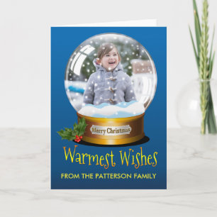 Custom Snow Globe Weihnachts-Weihnachtsvorlage Url Feiertagskarte