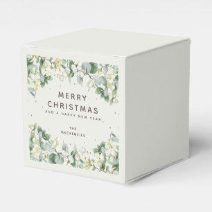 Custom Snowberry + Eukalyptus Christmas Favor Box Geschenkschachtel