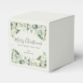 Custom Snowberry + Eukalyptus Christmas Favor Box Geschenkschachtel (Vorderseite)