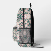 Custom Snowdrops Floral Muster Bedruckter Rucksack (Rechts)