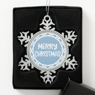 Custom Snowflake Ornament - Pewter Foto Keepake!