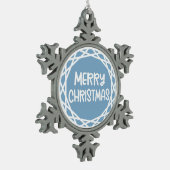 Custom Snowflake Ornament - Pewter Foto Keepake! (Links)