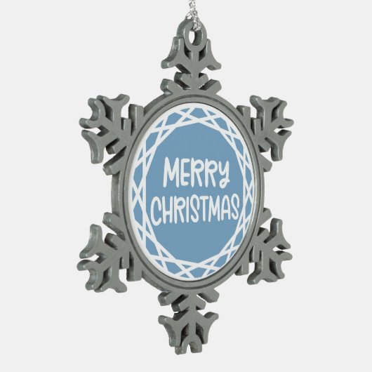 Custom Snowflake Ornament - Pewter Foto Keepake! (Links)