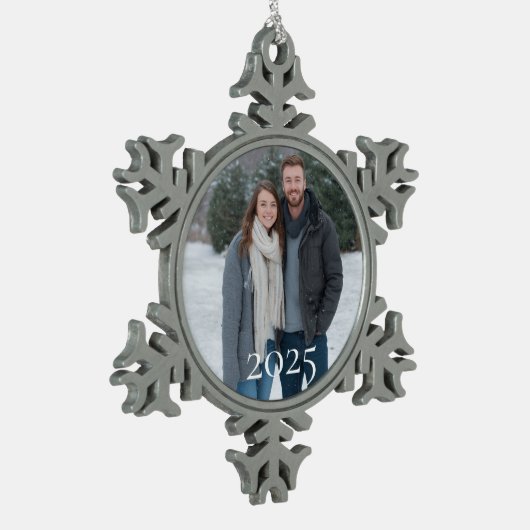 Custom Snowflake Photo Ornament 2025 Personalized (Links)